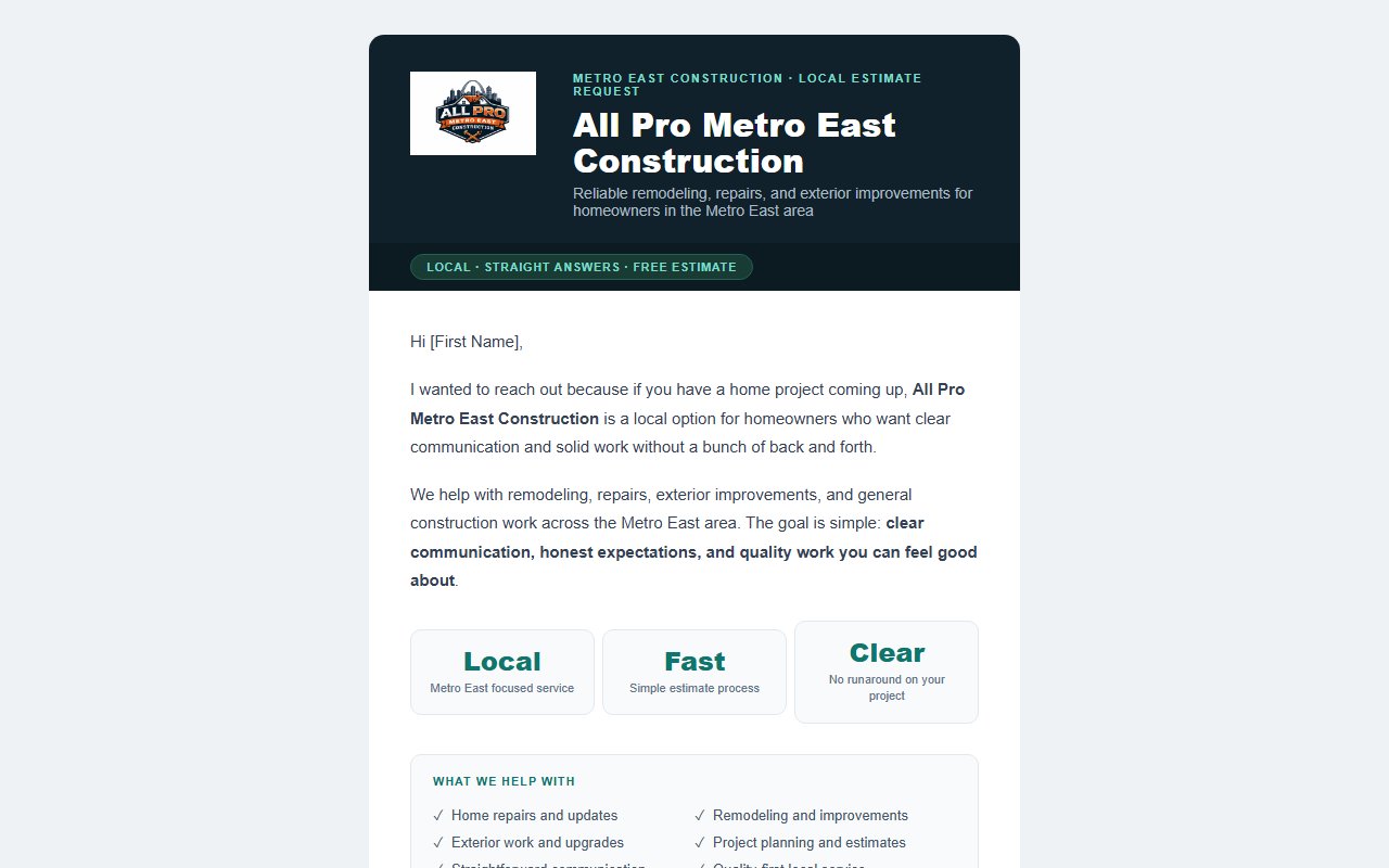AI-powered B2B email outreach template for manufacturing and industrial sales